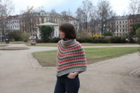 Prachtige poncho, (nog) niet leverbaar